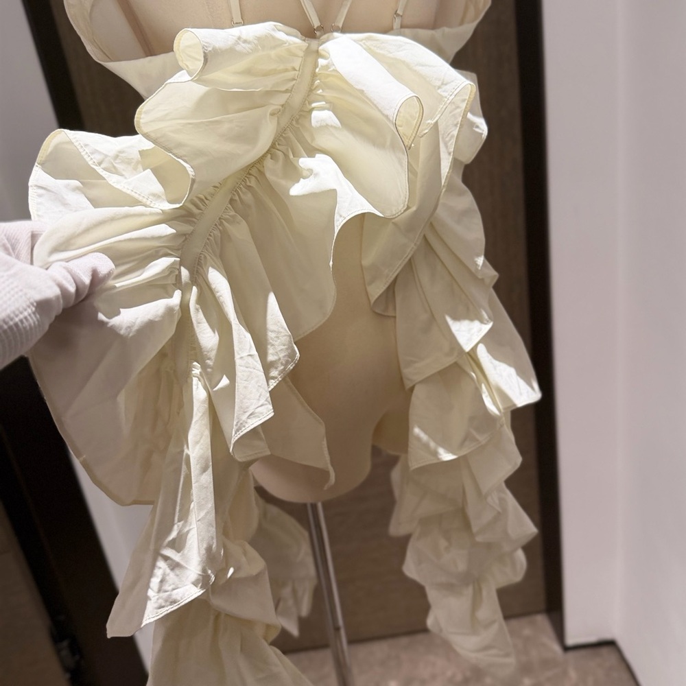 Aknvas Pearl Ruffle Top - Picture 8 of 14
